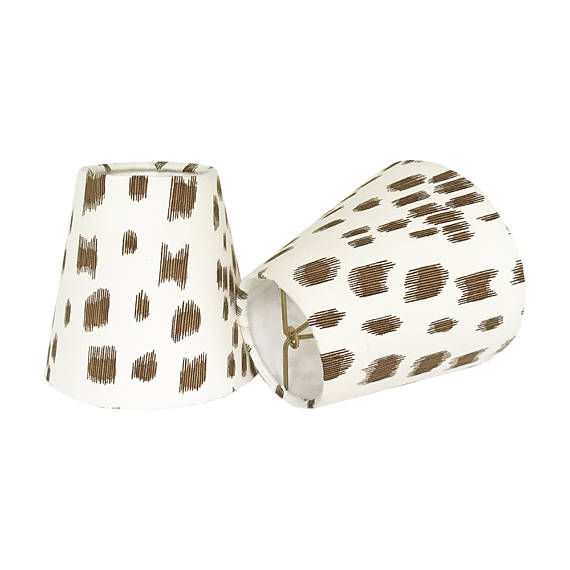 Designer Animal Print Sconce / Chandelier Shade - Multiple Color Options